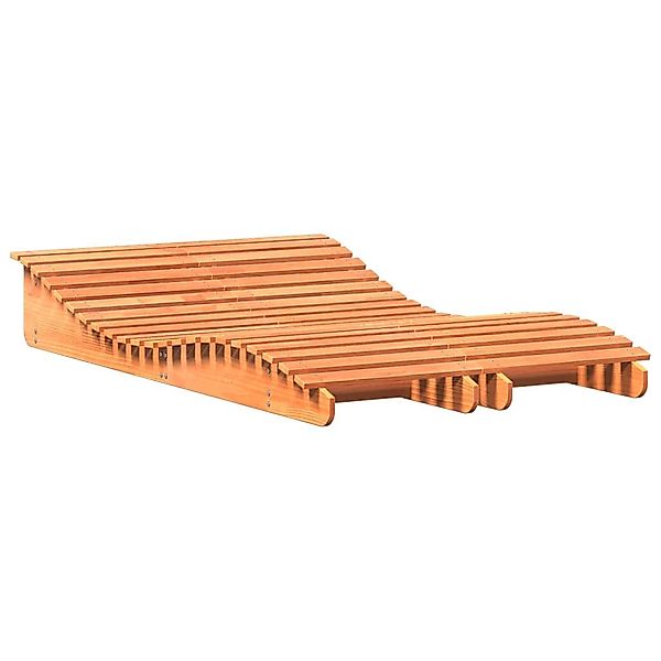 vidaXL Gartenliege Sonnenliegen 2 Stk. Wachsbraun günstig online kaufen