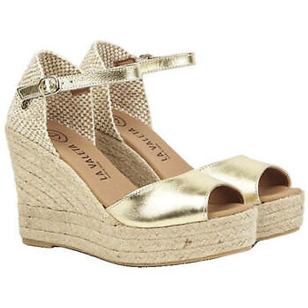 La Valeta  Espadrilles Charlene Peep Toe Oro günstig online kaufen