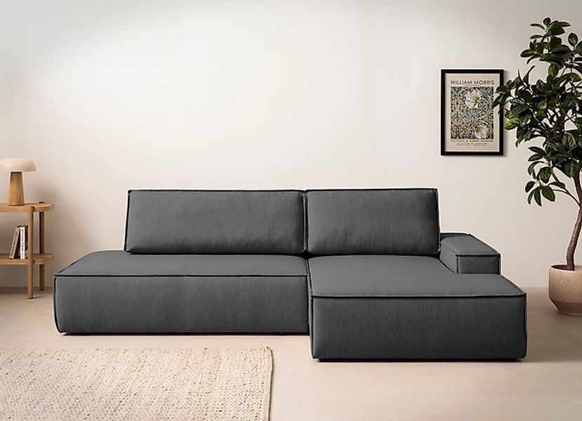 Home affaire Ecksofa »SHERWOOD, Schlafsofa in L-Form offen (275cm), Cord, L günstig online kaufen