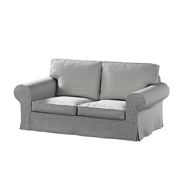 Bezug für Ektorp 2-Sitzer Schlafsofa NEUES Modell, schwarz-beige, Sofabezug günstig online kaufen