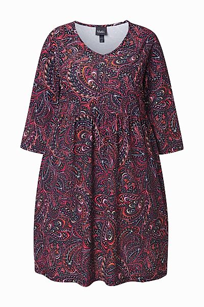 Ulla Popken Maxikleid Longshirt Paisley A-Linie günstig online kaufen