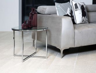 ACTONA GROUP Glastisch Cross, Runder Beistelltisch, günstig online kaufen