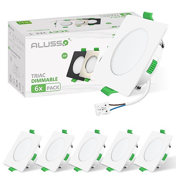 ALUSSO LED Einbaustrahler 6er-Set, Decken Leuchte, günstig online kaufen