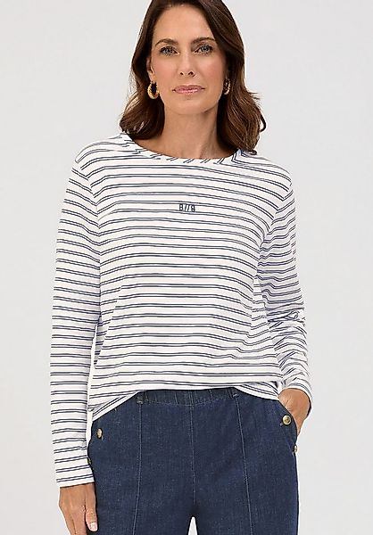 bianca Rundhalsshirt DAMI in Ringel-Look und klassischer Farbe günstig online kaufen