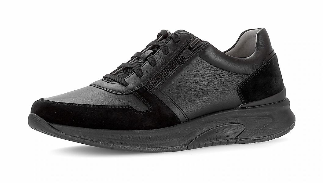 Gabor Rollingsoft Sneaker, Komfortschuh, Schnürschuh, Halbschuh im Material günstig online kaufen