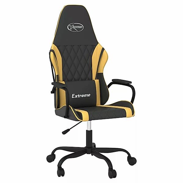 vidaXL Gaming-Stuhl Schwarz und Golden Kunstleder Modell 8 günstig online kaufen