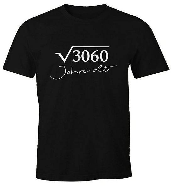 MoonWorks Print-Shirt Herren T-Shirt Geburtstag Wurzel Mathe Geschenk Fun-S günstig online kaufen