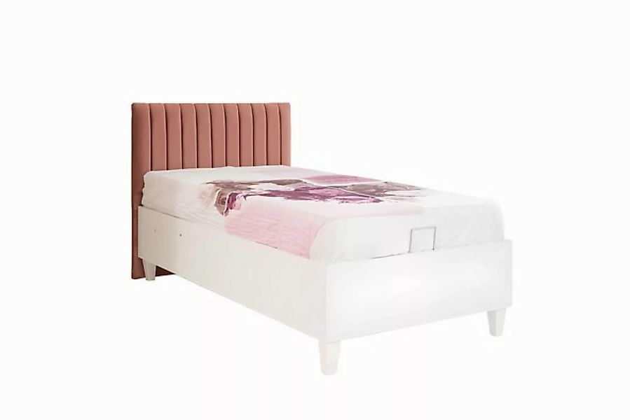 Xlmoebel Bett Rosa Kinderbett mit Polsterung und Holzrahmen - Erweiterbares günstig online kaufen