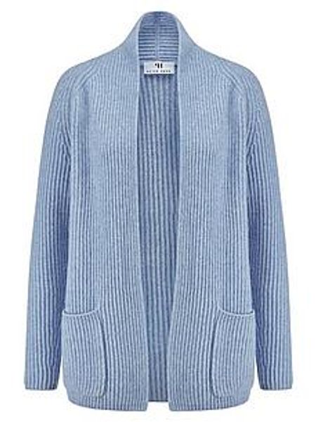 Strickjacke Peter Hahn blau günstig online kaufen