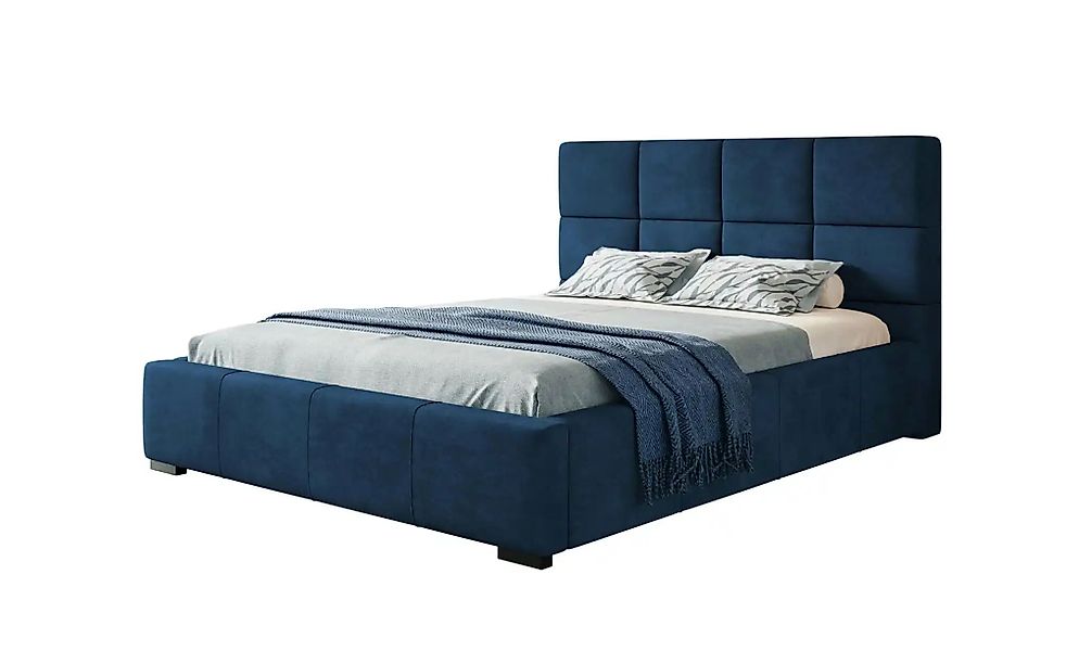 Polsterbett mit Stauraum Poole ¦ blau ¦ Maße (cm): B: 140 H: 104 Betten > P günstig online kaufen