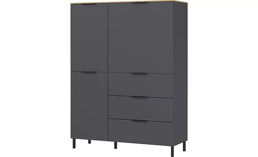 Highboard  California ¦ grau ¦ Maße (cm): B: 109 H: 146 Kommoden & Sideboar günstig online kaufen
