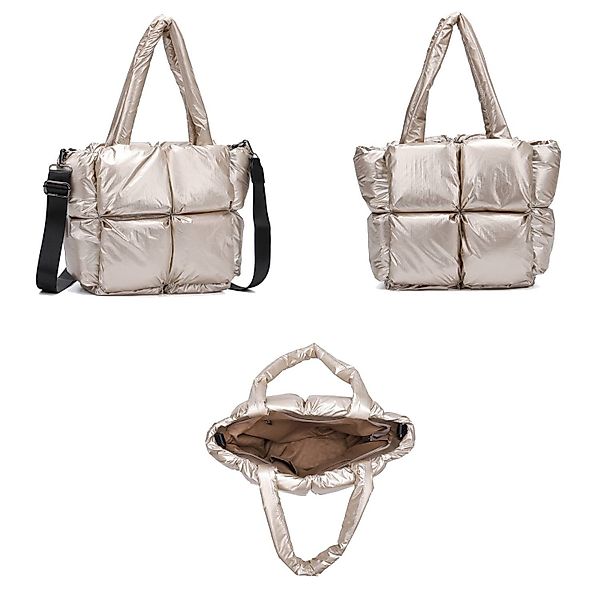 ITALYSHOP24 Schultertasche Damen Tasche Leopard Nylon günstig online kaufen