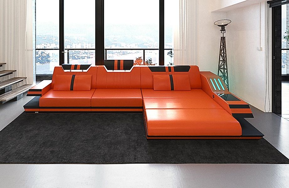 Sofa Dreams Ecksofa Ledercouch Ledersofa Ravenna günstig online kaufen