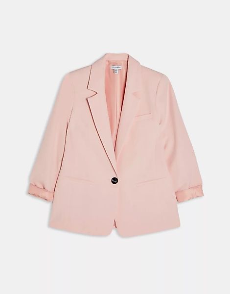 Topshop – Einreihiger Blazer in Rosa günstig online kaufen
