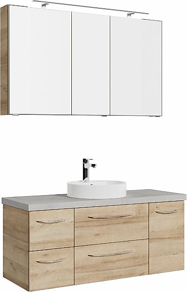 Saphir Badmöbel-Set "Serie 4035 2-teilig, Keramik-Aufsatzbecken mit LED-Spi günstig online kaufen