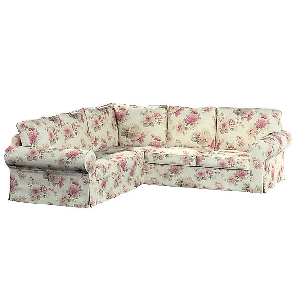 Bezug für Ektorp Ecksofa, beige- rosa, Sofahusse für Ektorp Ecksofa, Londre günstig online kaufen