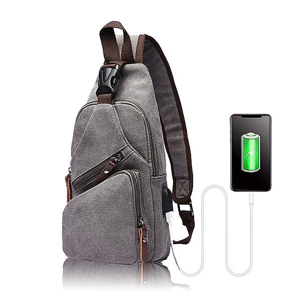 TAN.TOMI Umhängetasche Brusttasche Herren, Schultertasche Herren günstig online kaufen