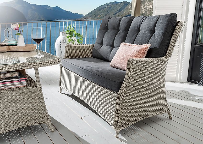 Destiny Loungesofa CASA, Aluminium, Polyrattan, 2er günstig online kaufen