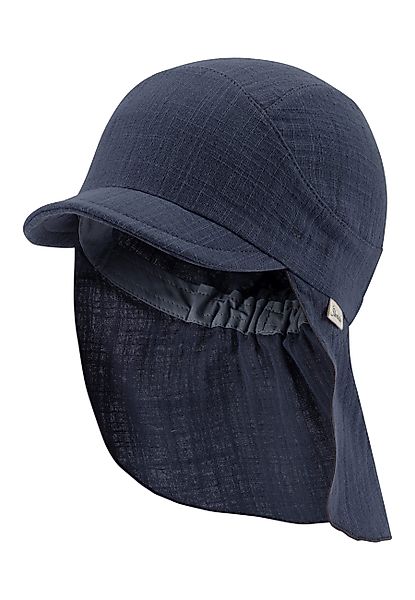 Sterntaler® Beanie Schirmmütze mit Nackenschutz einfarbig günstig online kaufen
