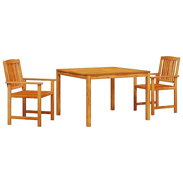 vidaXL 3-Teiliges Garten-Esszimmer Set aus Massivem Akazienholz 3375684 günstig online kaufen