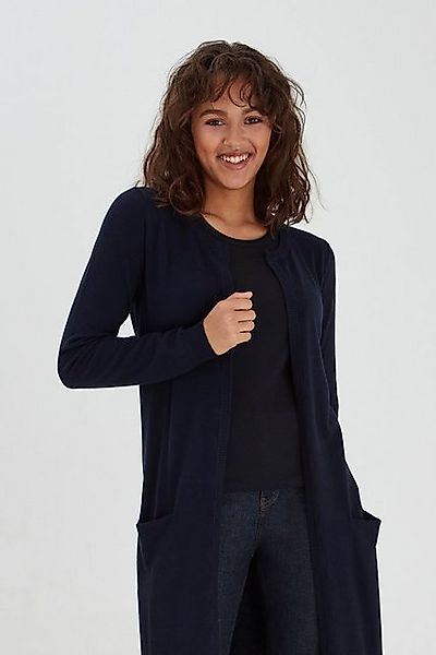 Pulz Jeans Strickjacke PZSARA Lange Strickjacke mit Tacshen günstig online kaufen