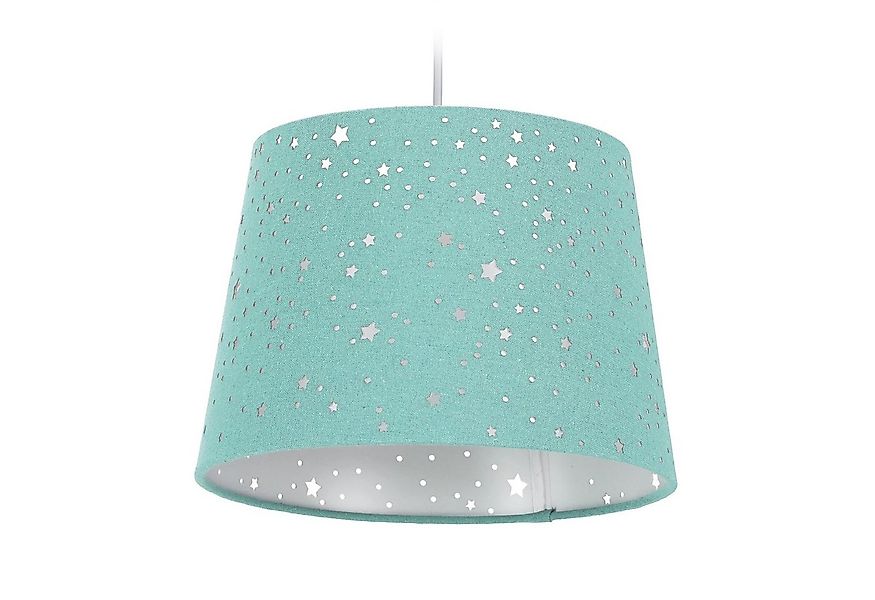 relaxdays Pendelleuchte Kinderzimmerlampe Sterne, Mint günstig online kaufen