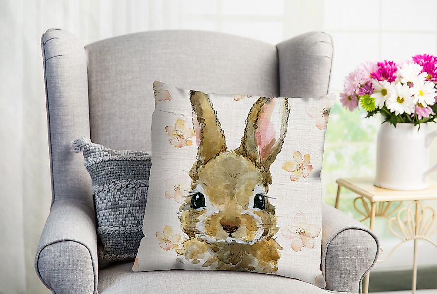 queence Dekokissen "Baran" süßer Hase günstig online kaufen