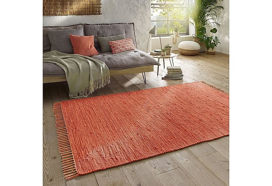 TaraCarpet Teppich Flickenteppich TaraCarpet Sylt mit Fransen, rechteckig, günstig online kaufen