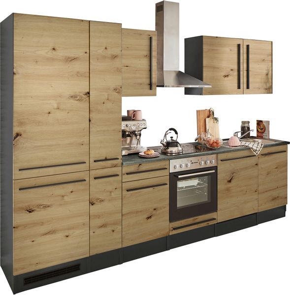 BASIC by Balculina Küchenzeile "Jazz" Breite 310 cm, wahlweise mit E-Geräte günstig online kaufen