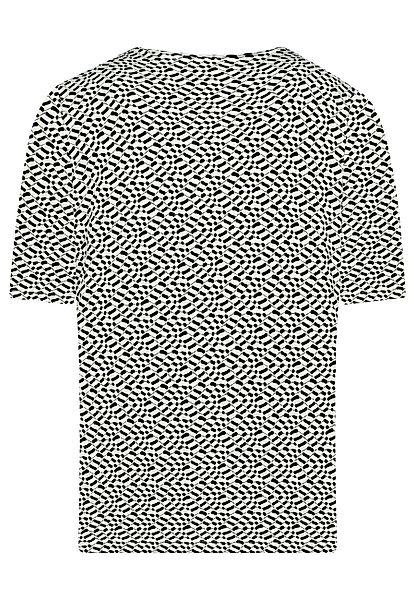 elanza T-Shirt Shirt mit Jacquard-Muster in günstig online kaufen