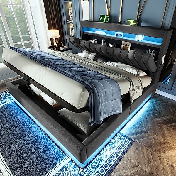 HAUSS SPOLE Polsterbett 180x200 mit USB- günstig online kaufen