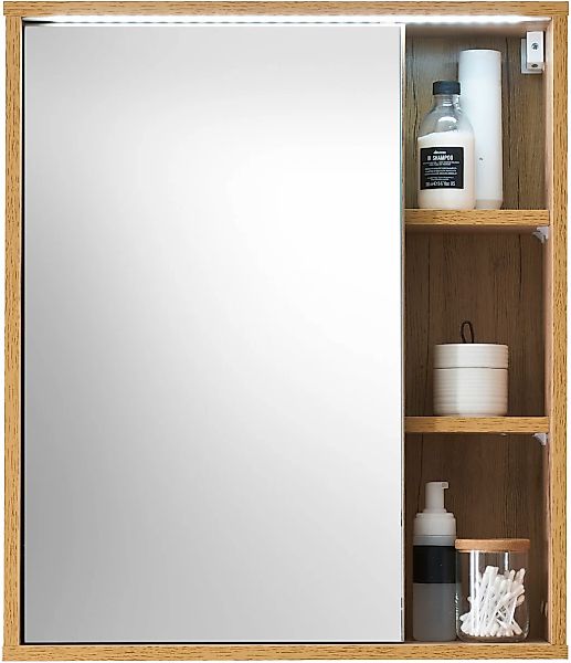 BASIC by Balculina Spiegelschrank "Este" 1 Stk. tlg. LED-Spiegelschrank 60 günstig online kaufen