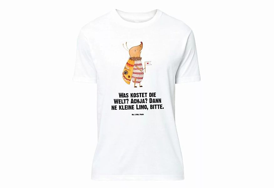 Mr. & Mrs. Panda T-Shirt Nachtfalter mit Fähnchen - Weiß - Geschenk, Käfer, günstig online kaufen