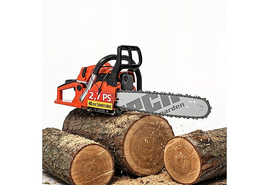 Hecht Benzin-Kettensäge 45 mit 40 cm Schnittlänge, 47,00 cm Schwertlänge, 2 günstig online kaufen