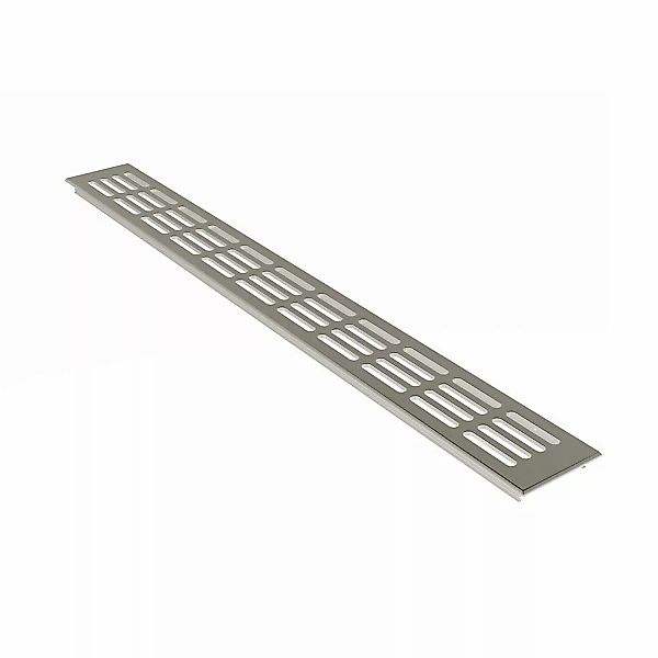 MS Beschläge Lüftungsgitter aus Aluminium in Edelstahl Eloxiert 60 x 200 mm günstig online kaufen