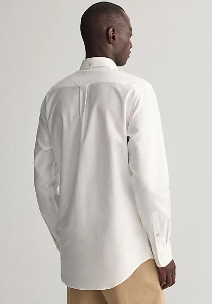 Gant Langarmhemd "Regular Fit Oxford Hemd strukturiert langlebig dicker", m günstig online kaufen