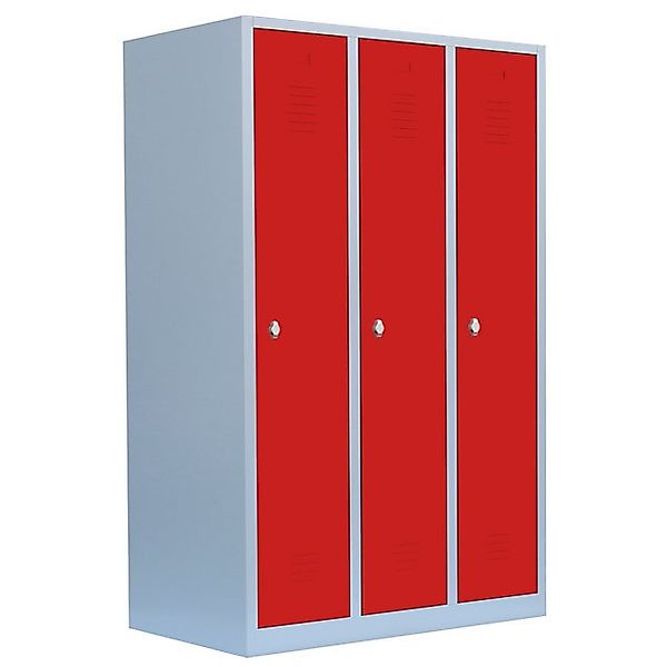 Steelboxx Spind 3er Spind/Garderobenschrank Spindschrank 1800 x 1185 x 500 günstig online kaufen