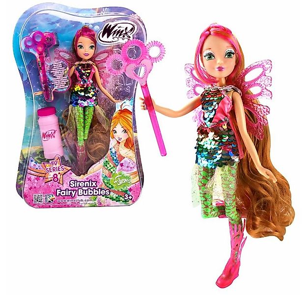 Winx Club Anziehpuppe Flora Sirenix Fairy Bubbles Puppe Winx Club Fee 28 cm günstig online kaufen