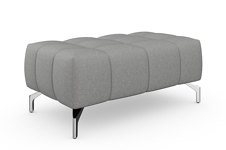 sit&more Hocker "Cool", mit silberfarbenen Füßen günstig online kaufen