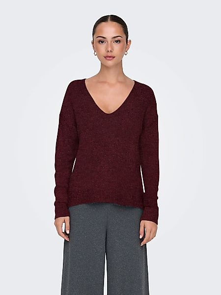 JDY V-Ausschnitt-Pullover "JDYELANORA L/S V-NECK PULLO. KNT NOOS", mit leic günstig online kaufen