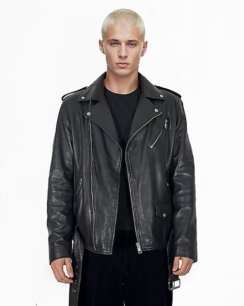 trueprodigy Lederjacke Easton mit Gürtel und günstig online kaufen