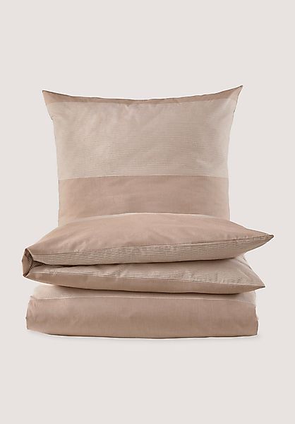 hessnatur Renforcé Bettwäsche-Set RENA aus Bio-Baumwolle - beige - Größe 15 günstig online kaufen