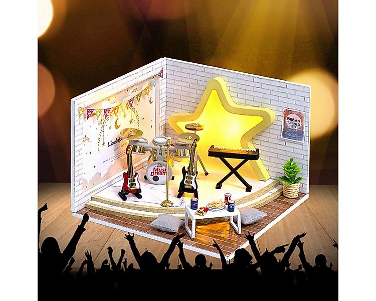 Cute Room 3D-Puzzle 3D-Puzzle Miniaturhaus Modellbausatz Musikstudio, Puzzl günstig online kaufen