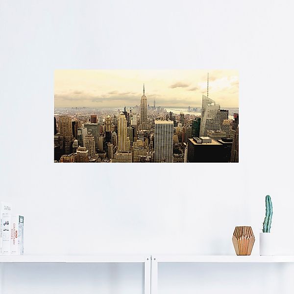 Artland Wandbild »Skyline Manhattan - New York«, Amerika, (1 St.), als Alub günstig online kaufen