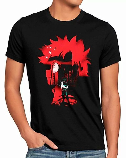 style3 Print-Shirt Herren T-Shirt True Hero anime manga my hero academia co günstig online kaufen