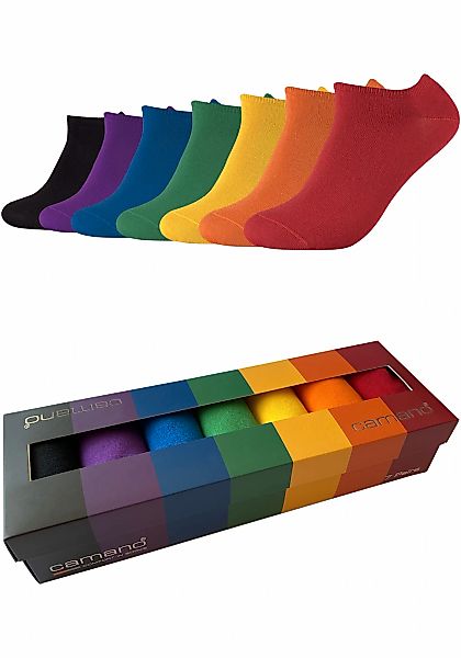 Camano Sneakersocken "comfort" 7 Stk. tlg. mit flachen Nähten günstig online kaufen