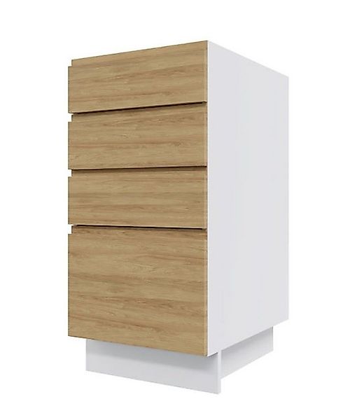 Feldmann-Wohnen Auszugsunterschrank Arezzo (1-St) 40cm Front- & Korpusfarbe günstig online kaufen