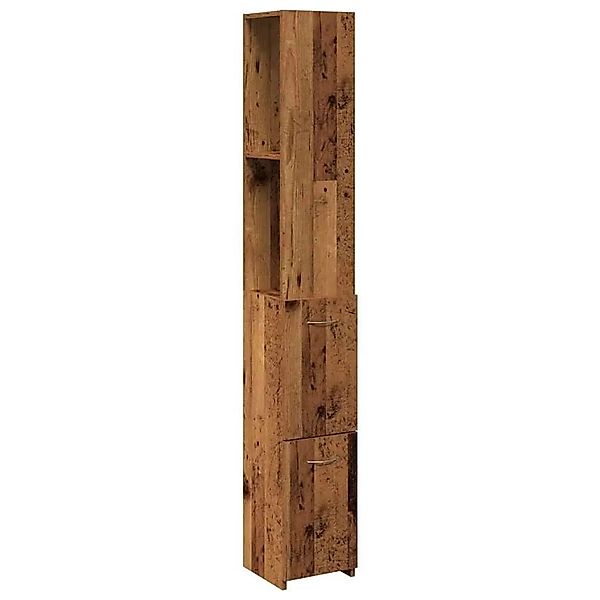 vidaXL Badezimmerschrank Altholz-Optik 25x25x170 cm Holzwerkstoff 856652 günstig online kaufen