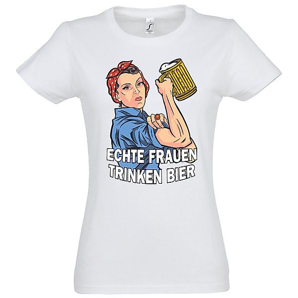 Youth Designz T-Shirt Echte Frauen Trinken günstig online kaufen