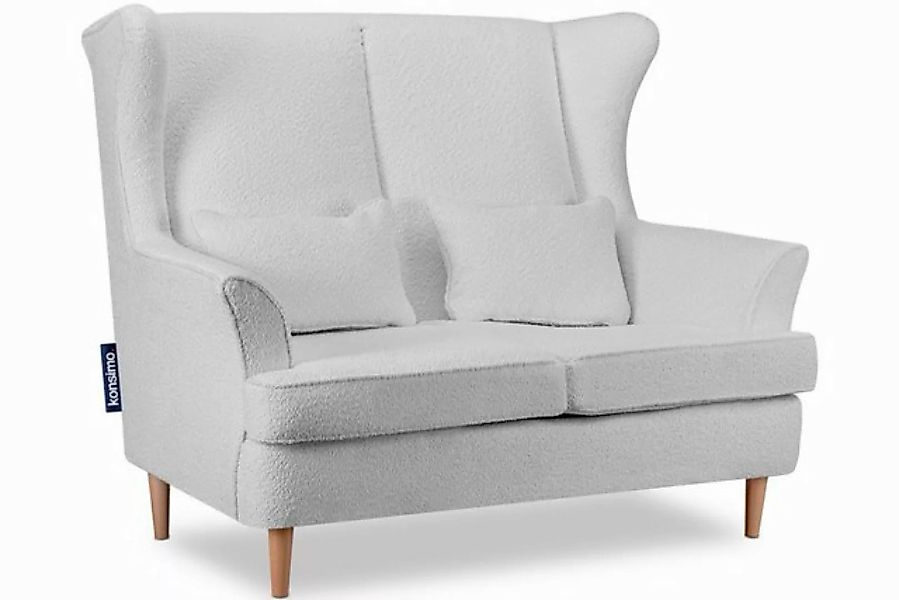 KONSIMO® 2-Sitzer STRALIS Sofa 2 Personen, zeitloses Design, hohe Füße, mit günstig online kaufen